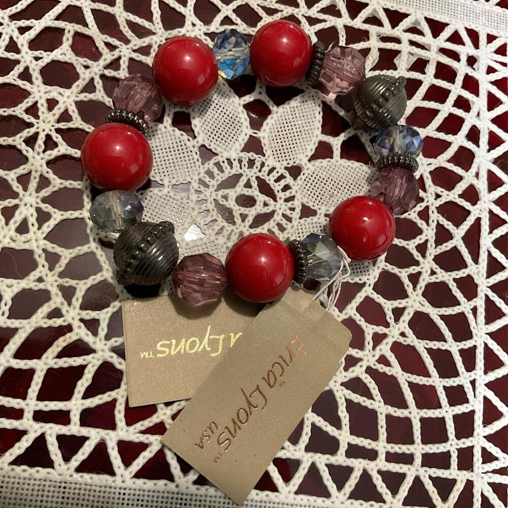 Vintage erica lyons beaded bracelet Pretty Boho NEW